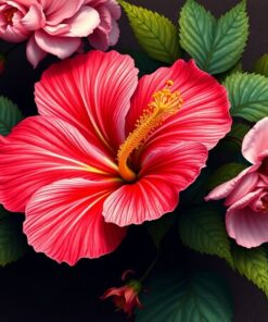 Hibiscus Bloom Paint Numbers