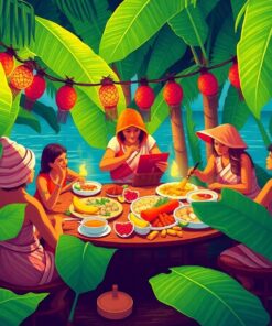 Banana Leaves Paint Numbers