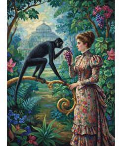 Feeding A Spider Monkey Paint By Numbers