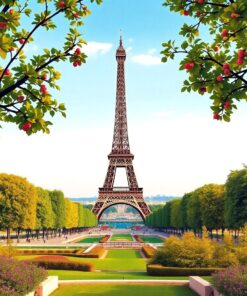 Framing Eiffel Paint Numbers