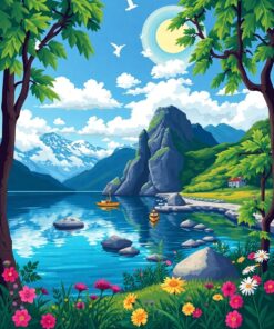 Fallen Foliage Paint Numbers