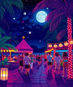 Night Stroll Paint Numbers