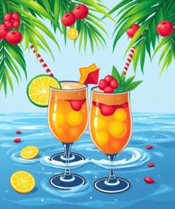 Coconut Libations Paint Numbers