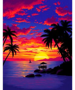 Island Twilight Paint Numbers