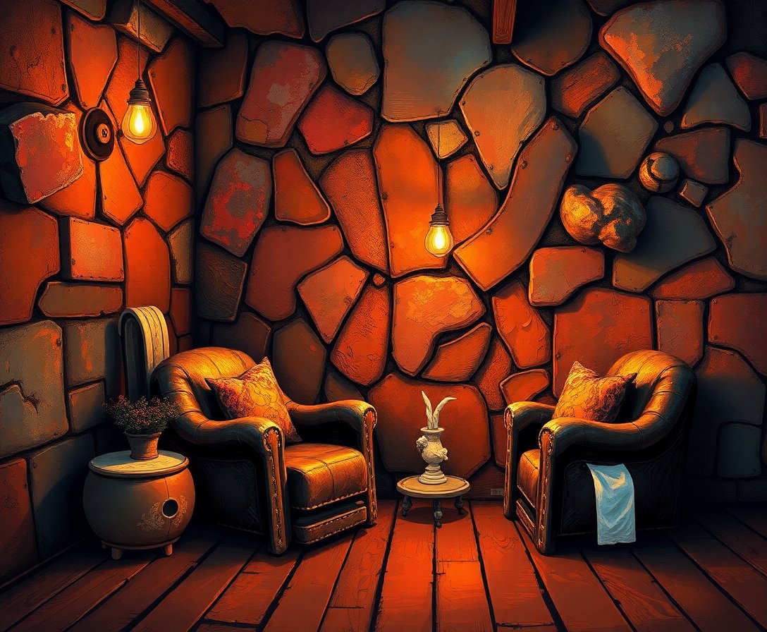 firelight-on-aged-leather-paint-by-numbers-kit-cozy-art