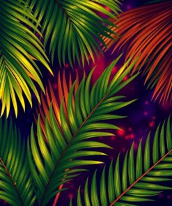 Leaf Prints Paint Numbers