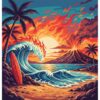 Flames Of Vintage Hawaii Paint By Numbers