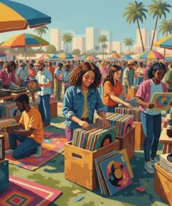 Flea Market Groove Digging Paint By Numbers