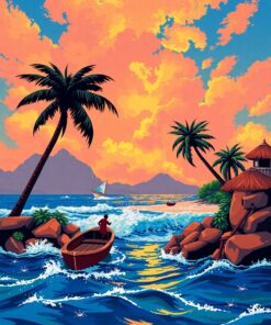 Tropical Coast Paint Numbers