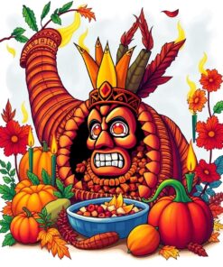 Tiki Feast Paint Numbers