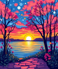 Geometric Atolls Paint Numbers