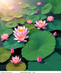 Tropical Pads Paint Numbers