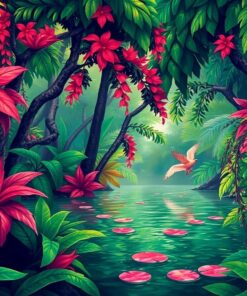 Emerald Tropics Paint Numbers