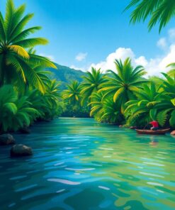 Tropical River Paint Numbers