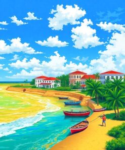 Florida Antique Coastline Memories Paint By Numbers