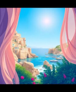 Coastal Drapes Paint Numbers