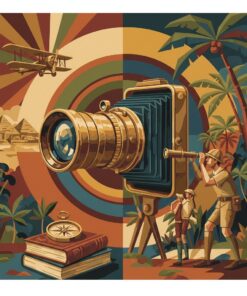 Focused Brass Lens View Paint By Numbers