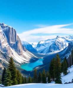 Snowy Caldera Paint Numbers