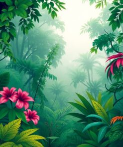 Jungle Foliage Paint Numbers