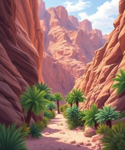 Foliage Of The Wadi Paint By Numbers