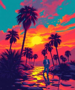 Wet Palms Paint Numbers