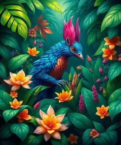 Foraging In Tropical Flora Paint By Numbers