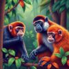 Rainforest Primates Paint Numbers