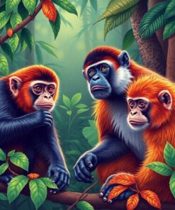 Rainforest Primates Paint Numbers