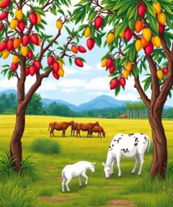 Mango Trees Paint Numbers