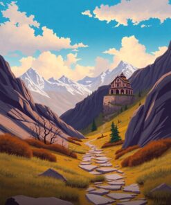 Mountain Path Paint Numbers