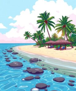 Coastal Sandbar Paint Numbers