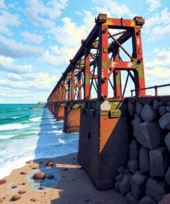 Forgotten Coastal Suspension Relic Paint By Numbers