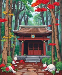 Forest Shrine Paint Numbers