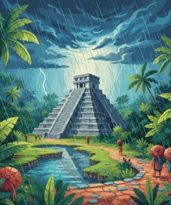 Forgotten Edzna Monsoon Paint By Numbers