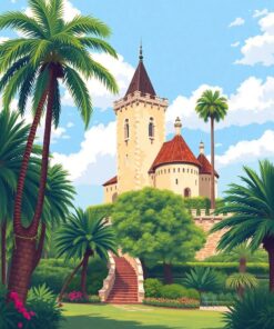 Amidst Palms Paint Numbers