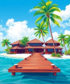 Island Sanctuary Paint Numbers