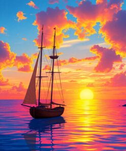 Island Schooner Paint Numbers