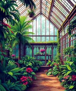 Jungle Glasshouse Paint Numbers