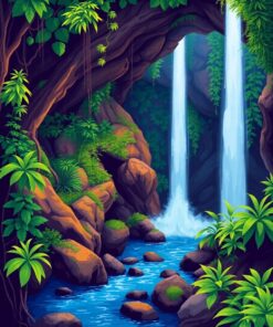 Rainforest Grotto Paint Numbers
