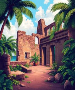 Fort Ruins Paint Numbers