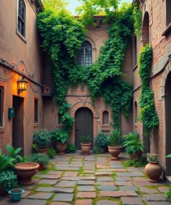 Vintage Courtyard Paint Numbers