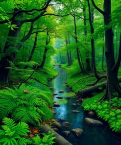 Woodland Waterway Paint Numbers