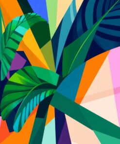 Cubism Rays Paint Numbers