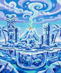 Freezing Retro Island Spirits Paint By Numbers