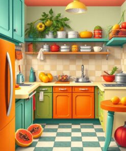 Vintage Kitchen Paint Numbers