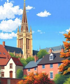 Fronds Framing Vintage Spire Paint By Numbers