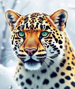 Leaf Leopard Paint Numbers