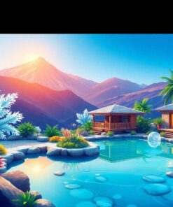 Frosty Geothermal Tropical Retreat Paint By Numbers