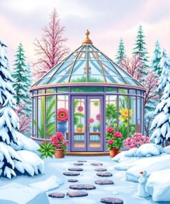 Tropical Glasshouse Paint Numbers