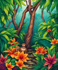 Tropical Jungle Paint Numbers